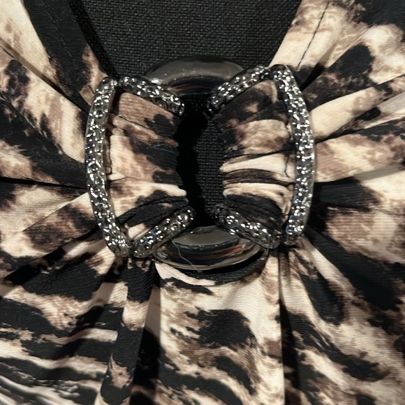 ๐ Dana Buchanan Leopard Print Dress Size Small - Picture 3 of 8